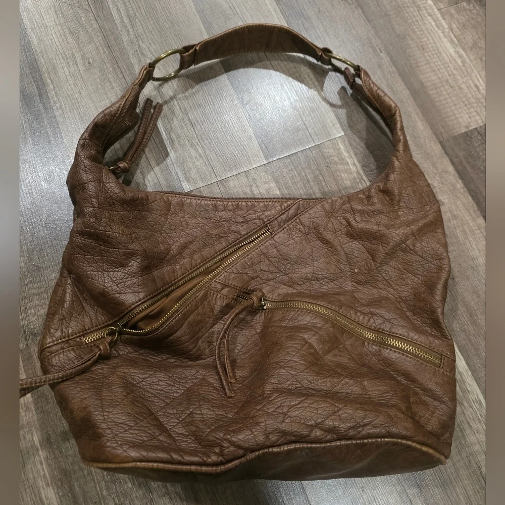 Softest Pu Leather Mossimo Boho Hobo Slouch Bag Shoulder Westerncore South West